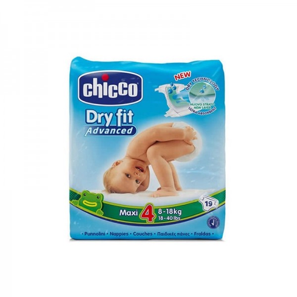 PAÑALES DRY FIT CHICCO 4 8-18KG