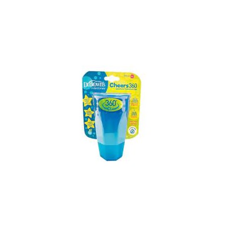 Dr Brown's Vaso 360º Sin Boquilla Azul 300 ml