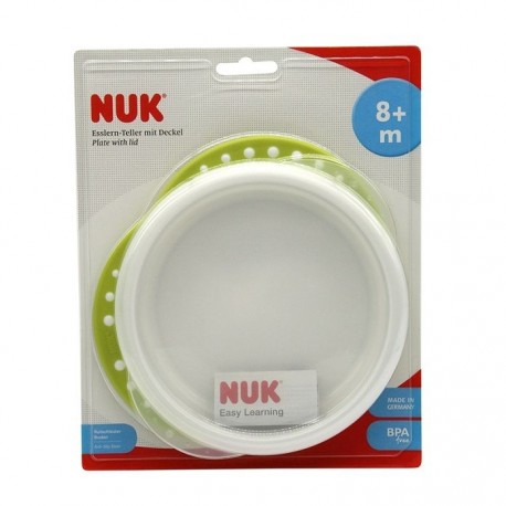 PLATO CON TAPA NUK EASY LEARNING