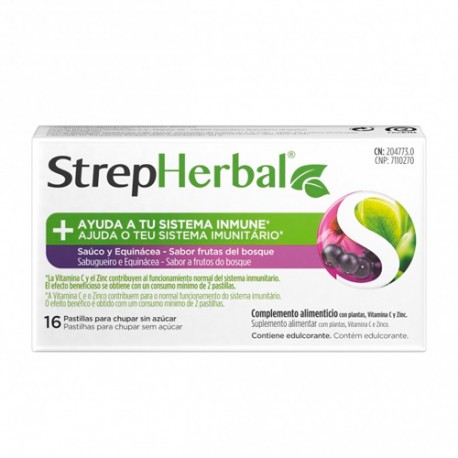 Strepherbal Sauco y Equinácea 16 Pastillas