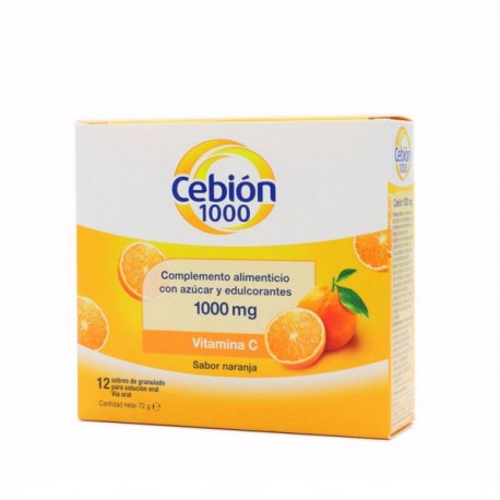 Cebion 1000 Granulado Solución Oral 12 Sobres
