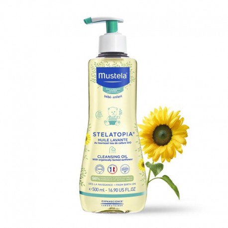 MUSTELA STELATOPIA ACEITE DUCHA Y BAÑO 500 ML