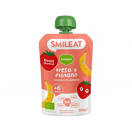 Smileat Pouch Fresa y Plátano 100 gr
