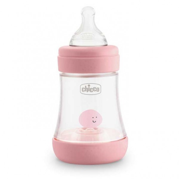 Chicco Biberón Perfect 5 Silicona 0+ Meses Rosa 150 ml