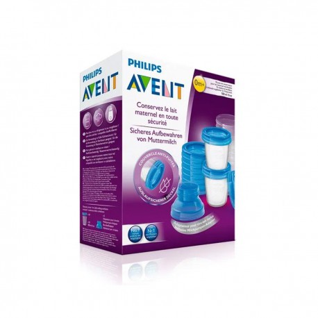 Avent 10 Vasos 180 ml + 10 Tapas + 2 Adaptadores