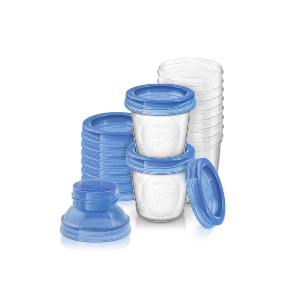 Avent 10 Vasos 180 ml + 10 Tapas + 2 Adaptadores