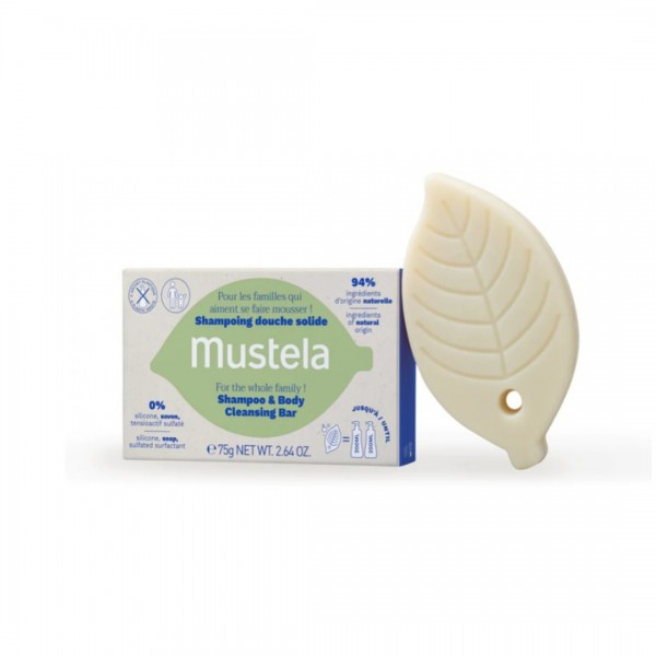 Mustela Champú Sólido Cabello y Cuerpo 75 g