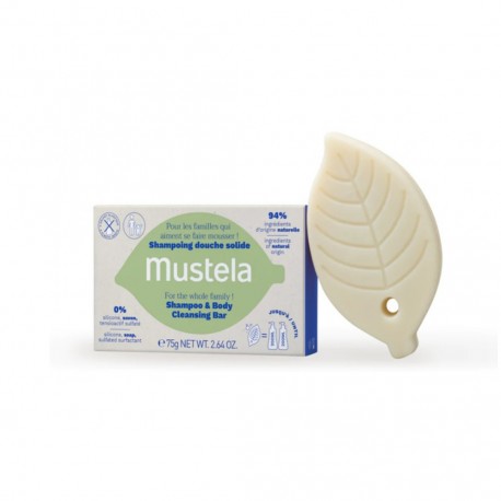 Mustela Champú Sólido Cabello y Cuerpo 75 g