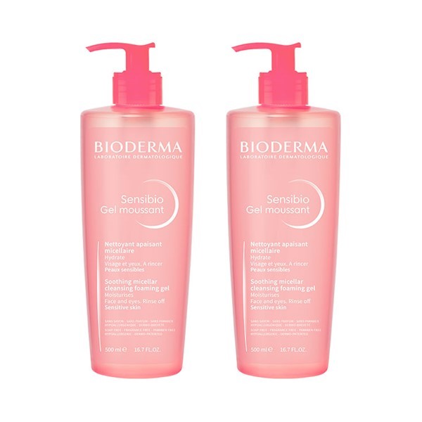 Bioderma Sensibio Gel Moussant 500 ml x 2 ud