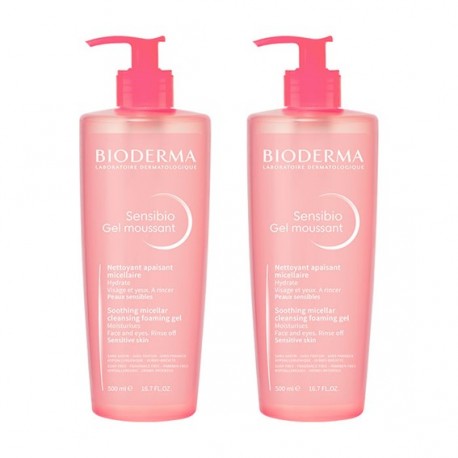 Bioderma Sensibio Gel Moussant 500 ml x 2 ud