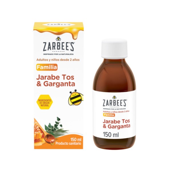 Zarbee’s Jarabe Familiar Tos y Garganta 150 ml