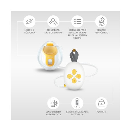 SACALECHES ELECTRICO SOLO HANDS-FREE MEDELA