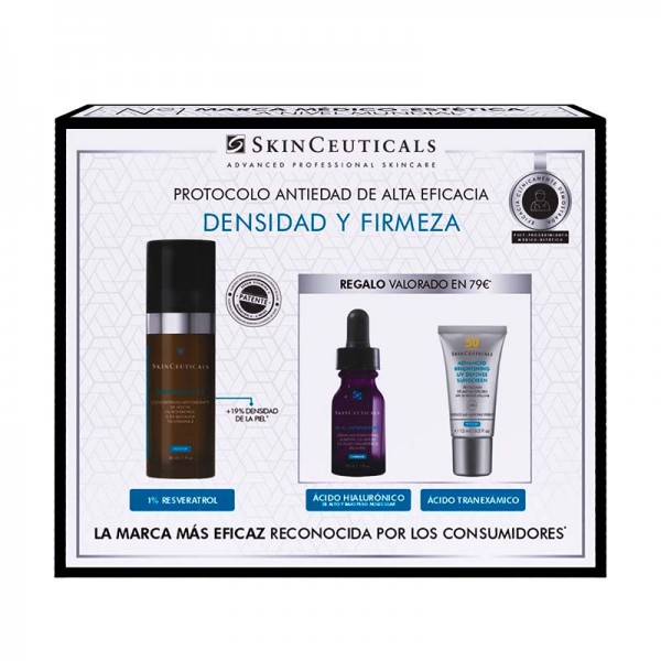 Skinceuticals Reveratrol BE 30 ml + Regalo H.A. Intensifier 15 ml + Advanced Brightening 15 ml