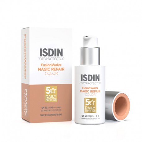 ISDIN FOTOPROTECTOR SPF 50 FUSION WATER MAGIC REPAIR COLOR 50 ML