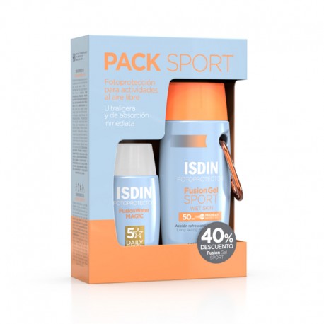 Isdin Pack Sport Fusion Water Magic 50 ml + Fusion Gel Sport 100 ml