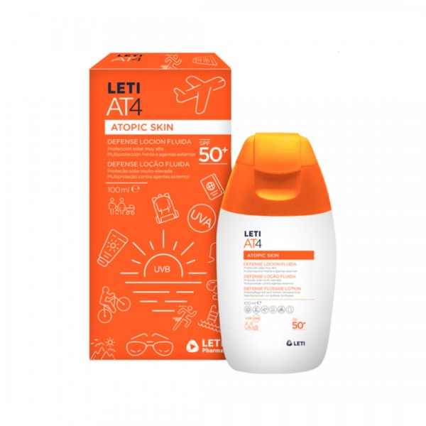 Leti AT4 Defense Loción Fluida SPF 50+ 100 ml