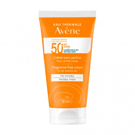 Avène Solar SPF 50+ Crema Sin Perfume 50 ml