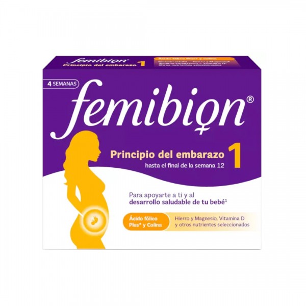 Femibion 1 Pronatal y Embarazo 28 Comprimidos con Ácido Fólico y Vitaminas