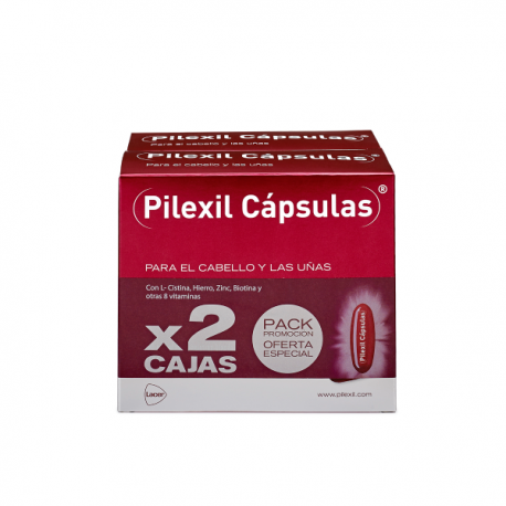 Pilexil Cápsulas Cabello y Uñas 100 Caps x 2