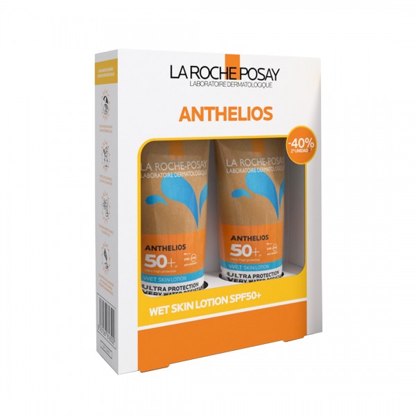 Anthelios SPF 50+ Locion Wet Skin 250 ml x 2 (40% dto 2ª ud)