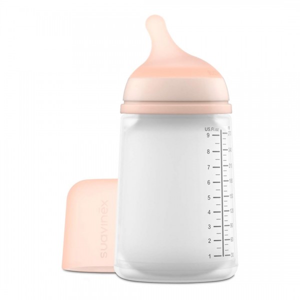 Suavinex Zero Zero Biberón Anticólico Silicona +3 Meses 270 ml