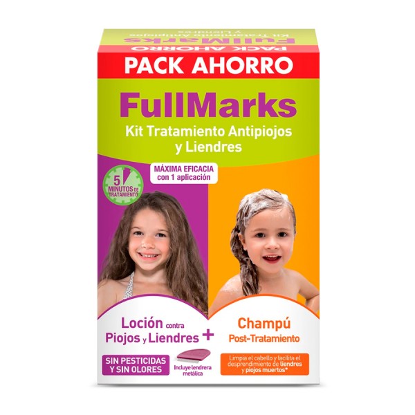 FullMarks Kit Tratamiento Antipiojos (Loción+Champú)