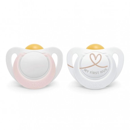 NUK Star Chupete Latex 0-6 Meses
