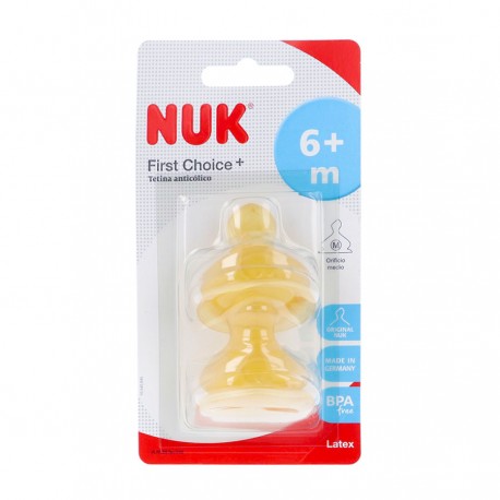 NUK FC Tetina Latex Anti Colicos 6-18 meses M