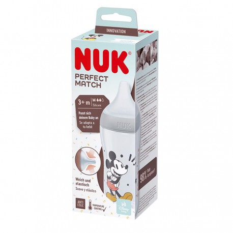 NUK PM Biberon Anti Colicos SIlicona Mickey 3+ Meses 260 ml