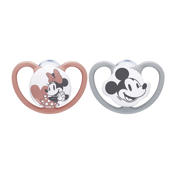 NUK Space Chupete Silicona Minnie 6-18 meses 2 unidades