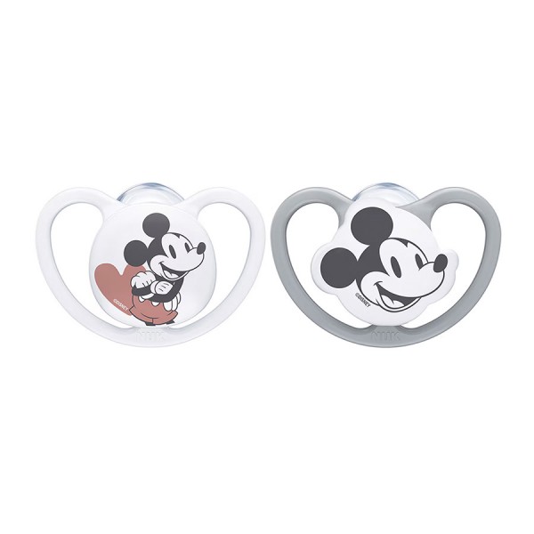 NUK Space Chupete Silicona Mickey 6-18 meses 2 unidades