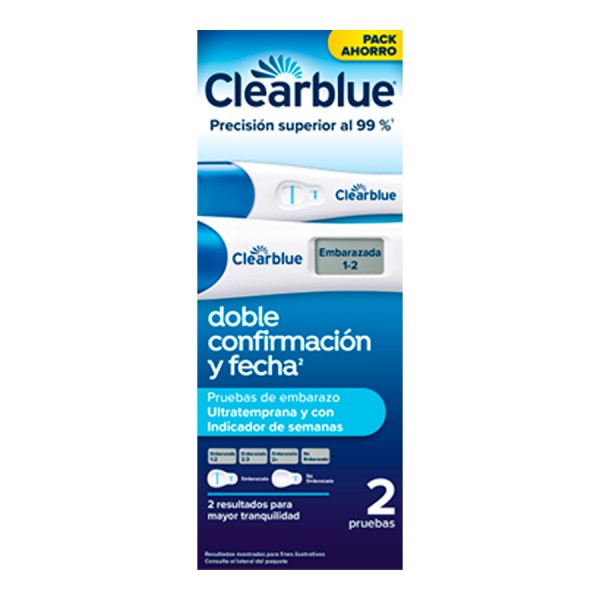 Clearblue Analógico Detección Ultratemprana + Digital Indicador de Semanas