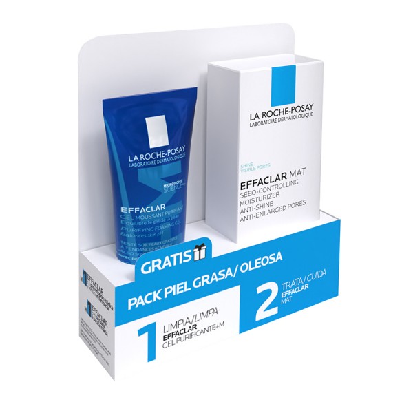La Roche Posay Pack Piel Grasa Effaclar Mat 40 ml + Regalo