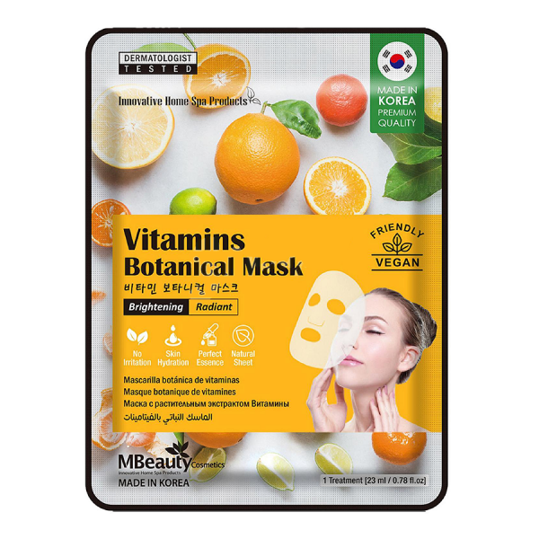 Mascarilla Facial Iluminadora de Vitaminas Botánicas