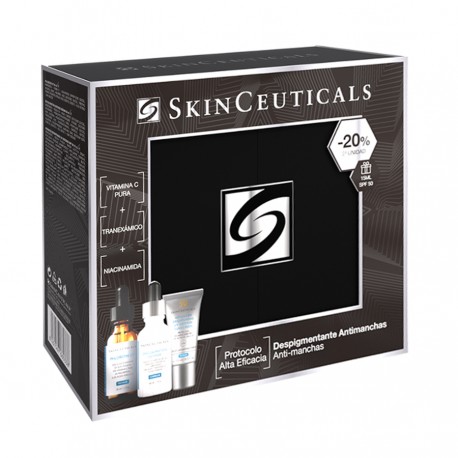 Skinceuticals Cofre Phloretin CF 30 ml + Discoloration Defense 30 ml+ Advanced Brightening 15 ml