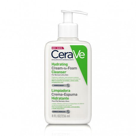 CeraVe Limpiadora Crema-Espuma Hidratante 236 ml