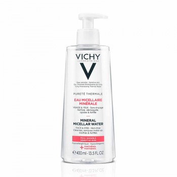 Vichy Pureté Thermale Agua Micelar Pieles Sensibles Cara y Ojos 400 ml