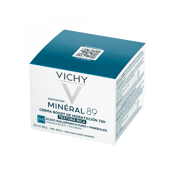 Vichy Mineral 89 Crema Boost Hidratación Rica 50 ml