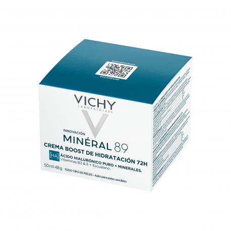 Vichy Mineral 89 Crema Boost Hidratación Ligera 50 ml