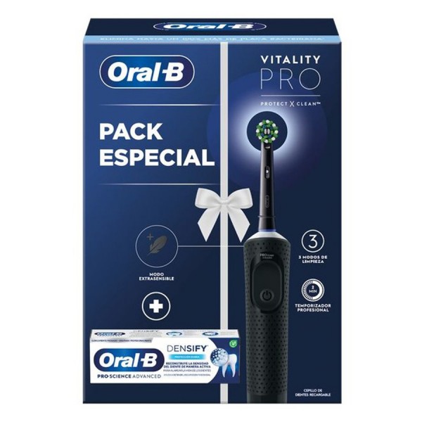 Oral-B Cepillo Eléctrico Vitality Pro Negro + Densify Pasta