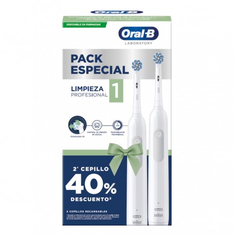 Oral-B Cepillo Eléctrico Profesional 1 (2 Unidades)