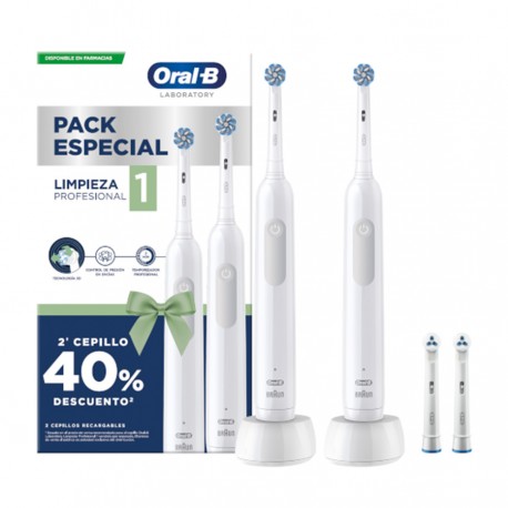 Oral-B Cepillo Eléctrico Profesional 1 (2 Unidades)