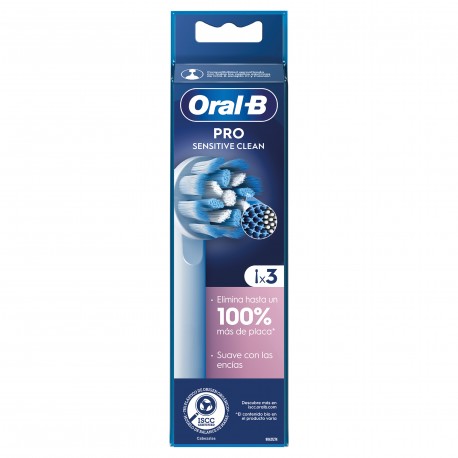 Oral-B Recambio Cepillo Eléctrico Sensitive Clean 3 Cabezales
