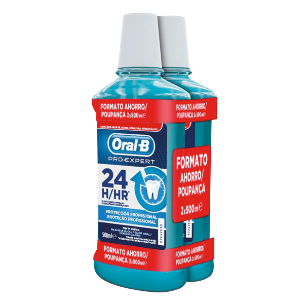 Oral-B Pro-Expert Colutorio Protección Profesional 24h 500 ml x2