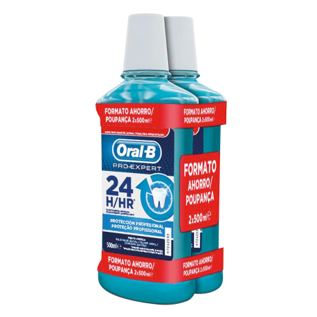 Oral-B Pro-Expert Colutorio Protección Profesional 24h 500 ml x2