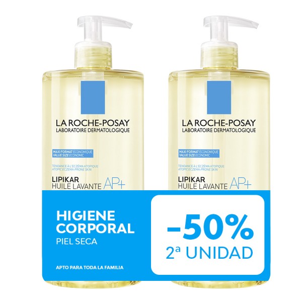 La Roche Posay Lipikar AP+ Aceite Lavante 1L x 2 (2ª ud 50%)