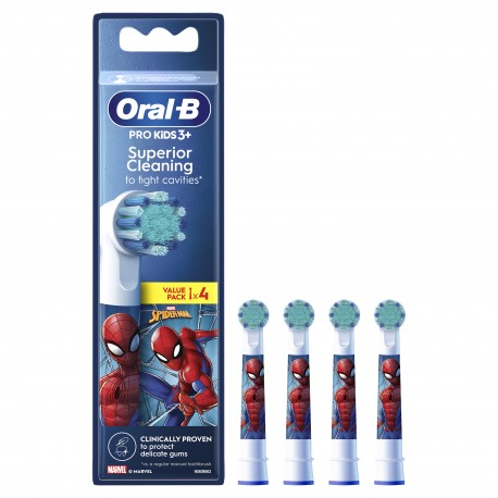 Oral-B Recambio Cepillo Infantil Spiderman 4 unidades