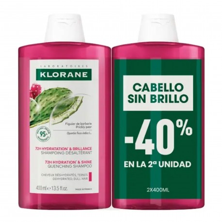 Klorane Champú Higo de Barbaria 400 ml x2 (2ª ud 40%)