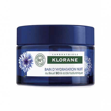 Klorane Baño de Hidratación Nocturna Aciano BIO con Ácido Hialurónico 50 ml