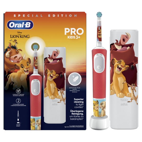 Cepillo Eléctrico Oral-B Pro Kids El Rey Leon con Estuche